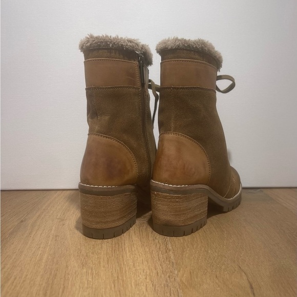 VINTAGE FOUNDRY CO‎ Scarlett Size 6 Color Cognac Combat Style Boots NEW - Picture 5 of 7